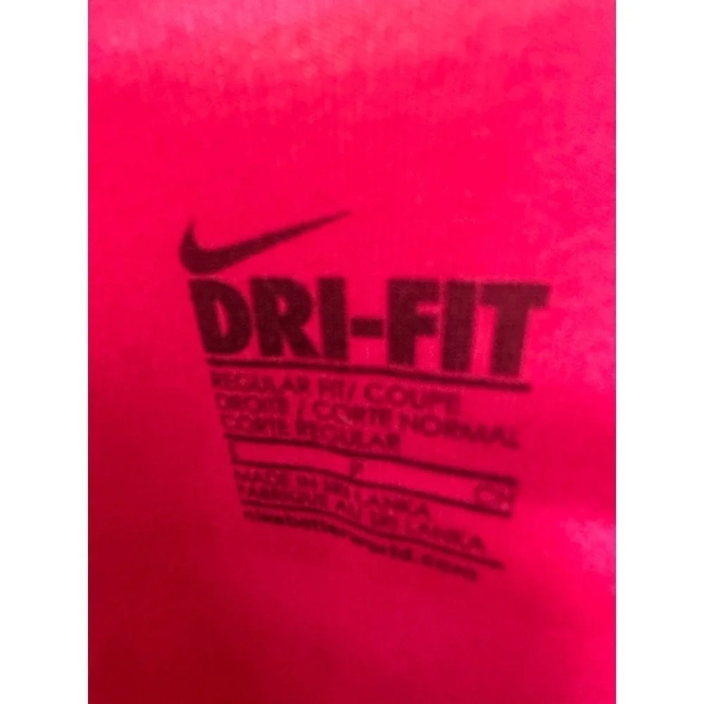 Nike Dri-Fit Hot Pink Swoosh Athletic Racer Back Tank Size Small
